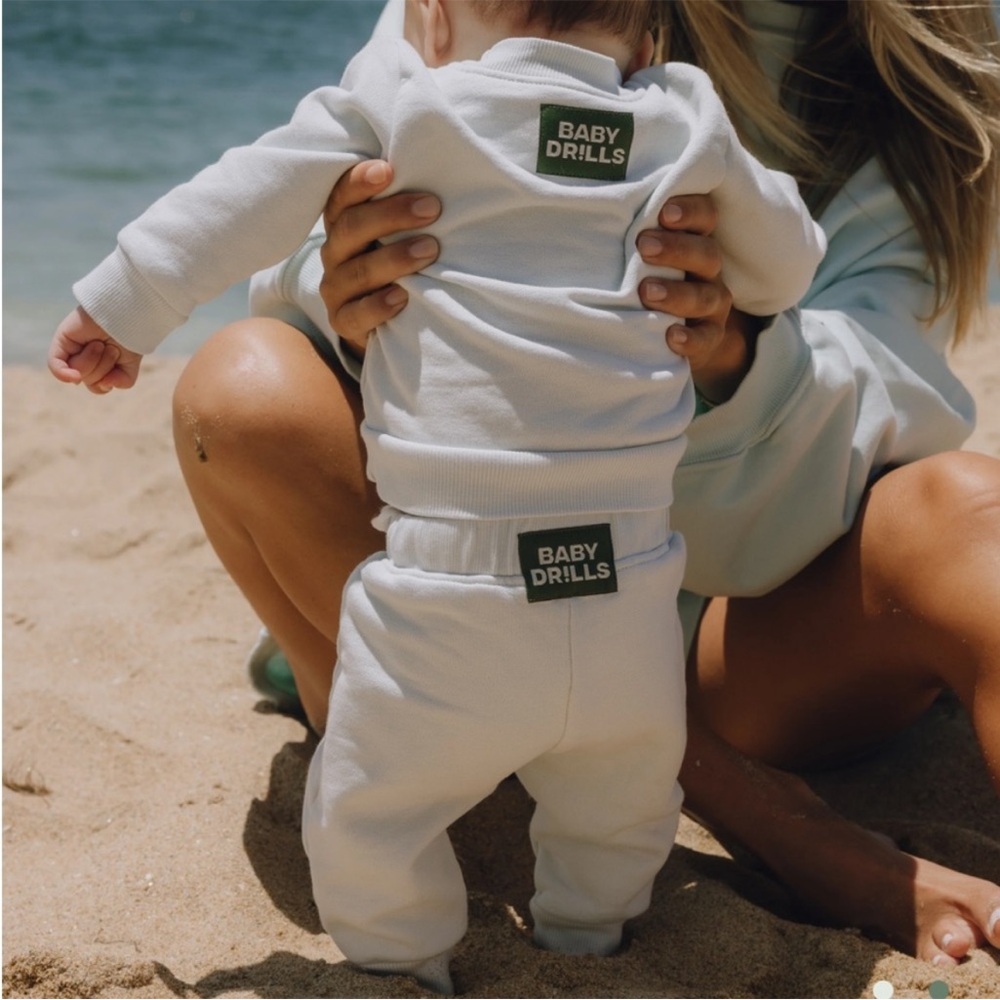 Baby Drills blue Baby Outfit